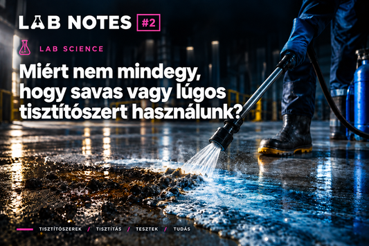 LAB NOTES #2 - Miért nem mindegy, hogy savas vagy lúgos tisztítószert használunk?